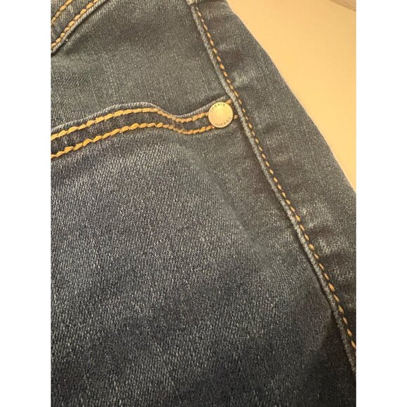 Torrid Women’s 24R Luxe Slim Boot Dark Blue Denim Wash‎ Flare Jeans - Picture 8 of 10